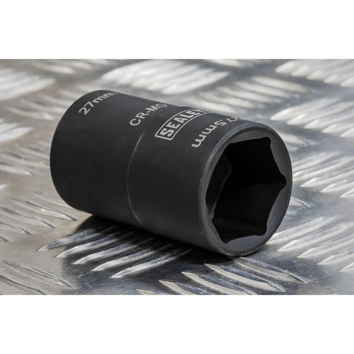 Sealey 63mm Double Ended Impact Socket 1/2"Sq Drive 27 x 27.5mm SX1822 Sealey - Town Tools 