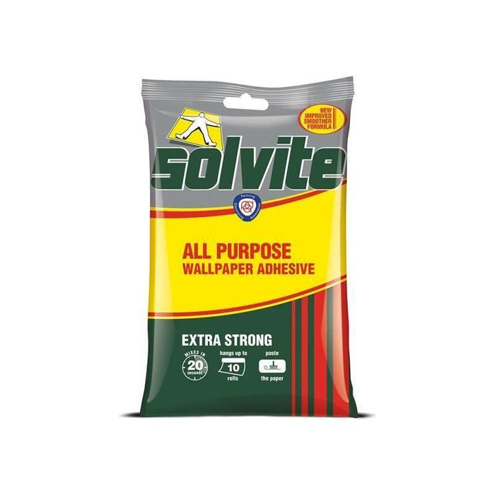 Solvite All Purpose Extra Strong Wallpaper Paste - 10 Roll Sachet Solvite - Town Tools