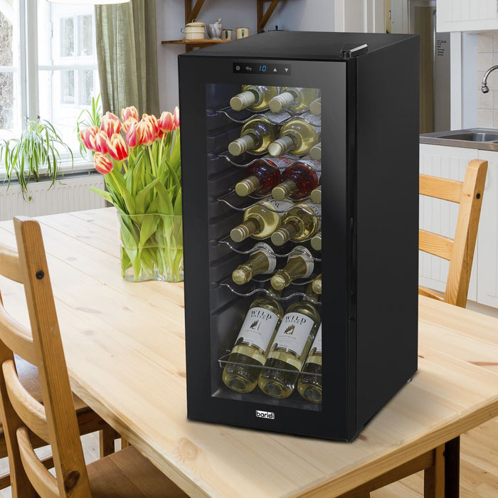 Baridi 18 Bottle Wine Fridge & Cooler - Black DH6