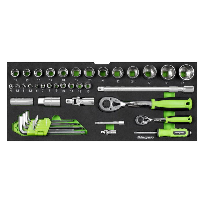 Siegen Siegen Portable Tool Chest 3 Drawer with 98pc Tool Kit S01266 Siegen - Town Tools 