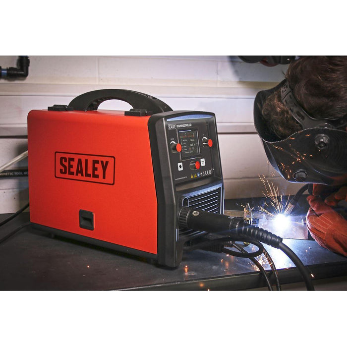 Sealey Inverter Welder MIG TIG & mmA 200A with LCD Screen INVMIG200LCD Sealey - Town Tools 