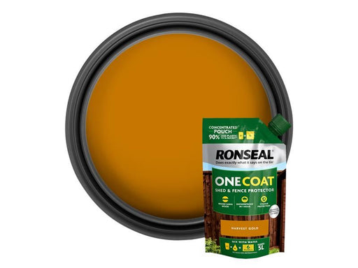 Ronseal One Coat Shed & Fence Refill Pouch Harvest Gold 950ml Ronseal - Town Tools