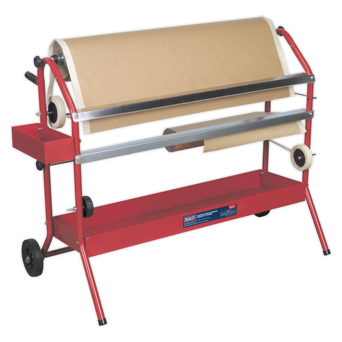 Sealey Masking Paper Dispenser 2 x 900mm Trolley MK67 Sealey - Town Tools 