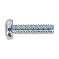 Sealey Machine Screw M5 x 20mm Pan Head Pozi Zinc Pack of 100 MSP520
