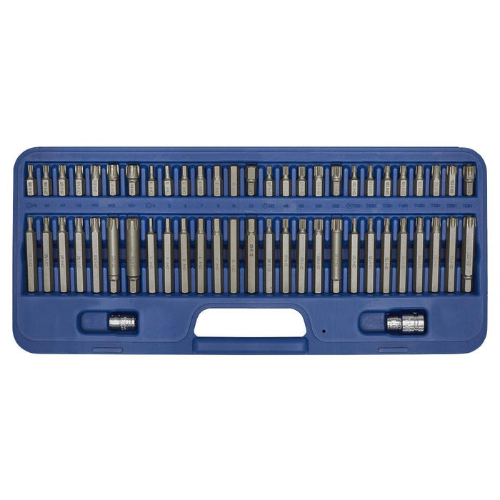 Sealey Security TRX-Star*/Hex/Ribe/Spline Bit Set 56pc 3/8" & 1/2"Sq Drive Sealey - Town Tools 