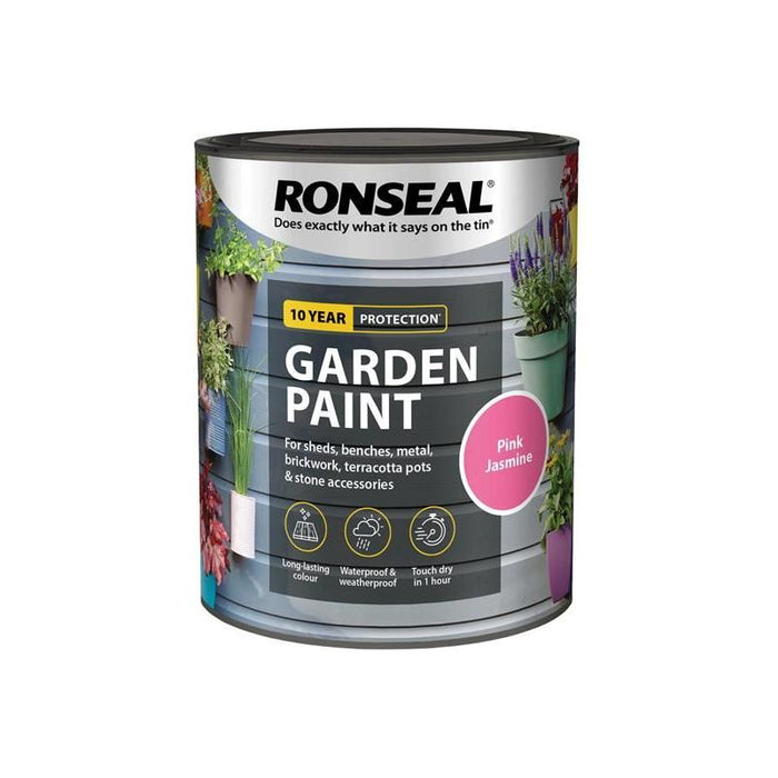 Ronseal Garden Paint Pink Jasmine 750ml Ronseal - Town Tools