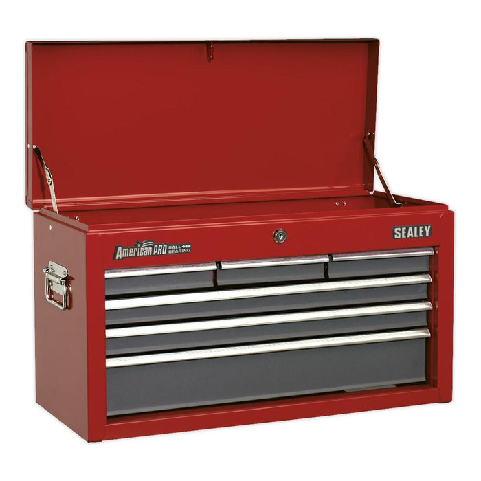 Sealey Topchest 6 Drawer with Ball-Bearing Slides Red/Grey AP2201BB Sealey - Town Tools 