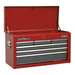 Sealey Topchest 6 Drawer with Ball-Bearing Slides Red/Grey AP2201BB Sealey - Town Tools 