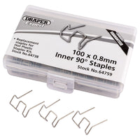 Draper 0.8MM Bent Castle Staples (50)