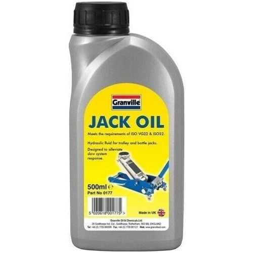 Granville Jack Oil Hydraulic Fluid Trolley Bottle Compression Fluid 500ml Granville - Town Tools 