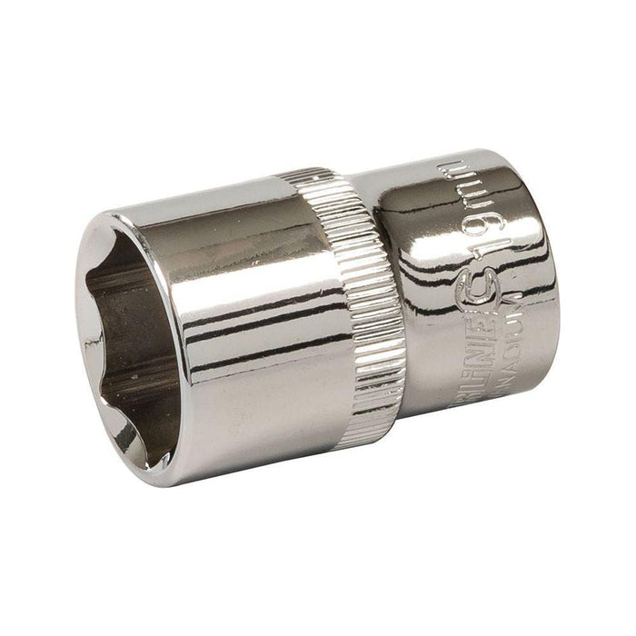 Silverline Socket 1/2" Drive 6pt Metric 19mm Silverline - Town Tools 