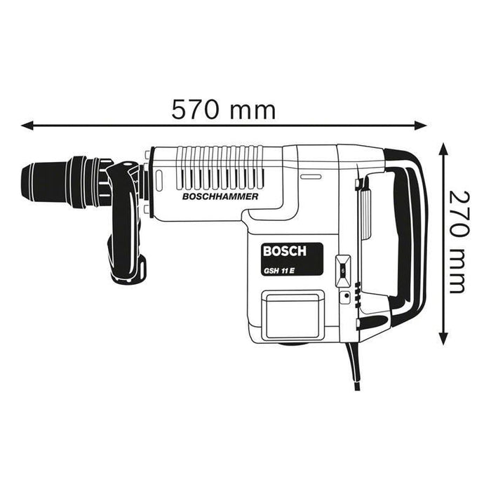 Bosch GSH 11 E SDS-Max Professional Demolition Hammer 1500W 240V Bosch - Town Tools