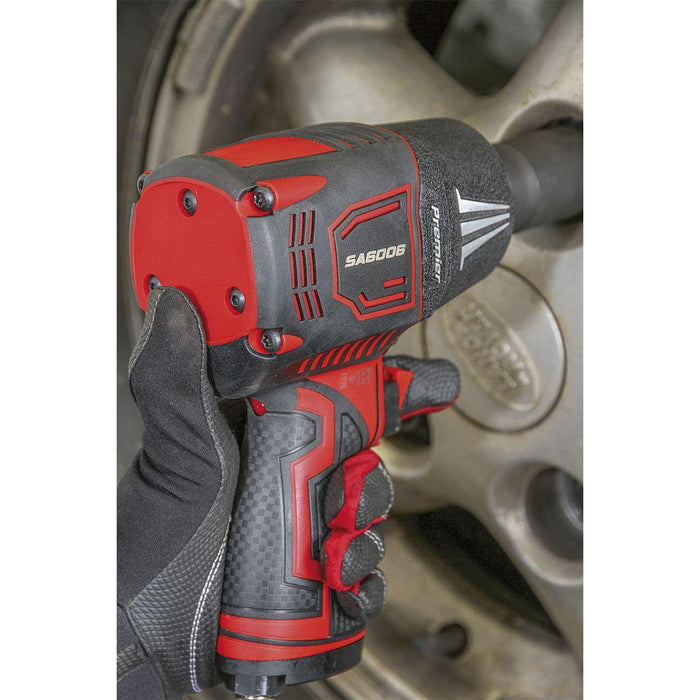 Sealey Composite Air Impact Wrench 1/2"Sq Drive Twin Hammer SA6006
