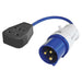 Faithfull Power Plus Fly Lead 240V 3-Pin Plug to 240V 3-Pin Socket & 35cm Lead Faithfull Power Plus - Town Tools