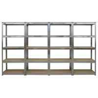 Sealey Racking Unit 5 Shelf 150kg Capacity Per Level - Set of 4 AP6150GSCOMBO