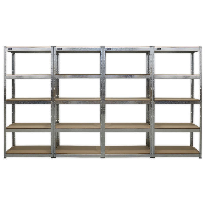 Sealey Racking Unit 5 Shelf 150kg Capacity Per Level - Set of 4 AP6150GSCOMBO Sealey - Town Tools 