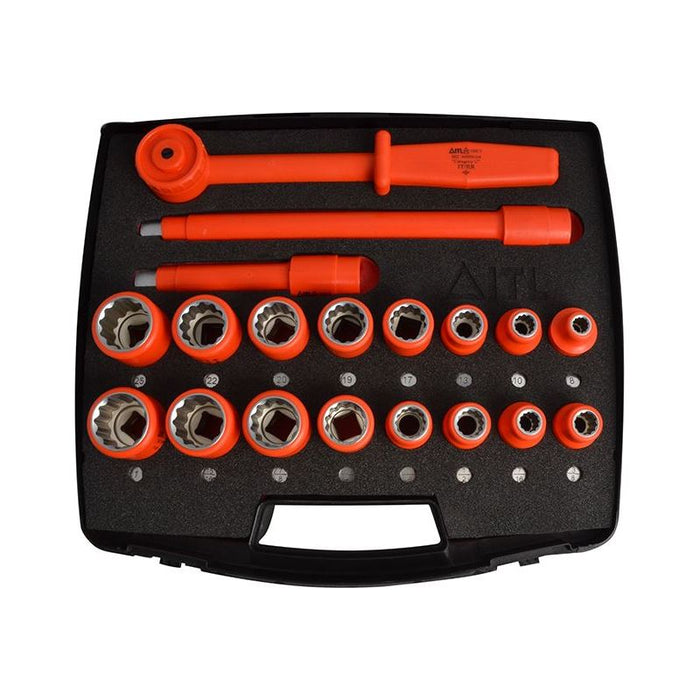 Itl Insulated Insulated Socket Set of 19 1/2in Drive ITL Insulated - Town Tools