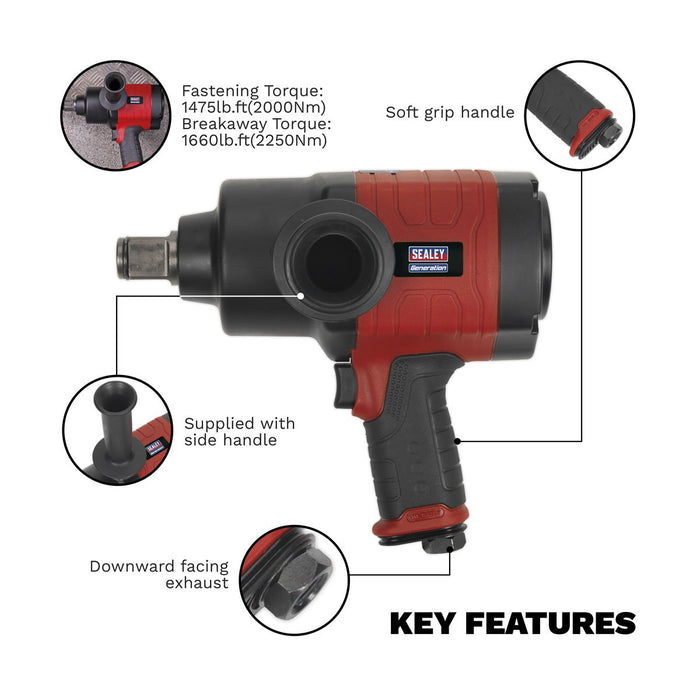 Generation Generation Composite Twin Hammer Air Impact Wrench 1"Sq Drive GSA6005 Generation - Town Tools 