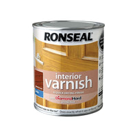Ronseal Interior Varnish Quick Dry Satin Medium Oak 750ml