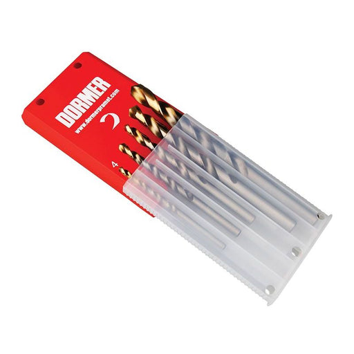 Dormer A08910 Set A002 HSS TiN Coated Jobber Drill Set of 5 4.0-10.0 Dormer - Town Tools