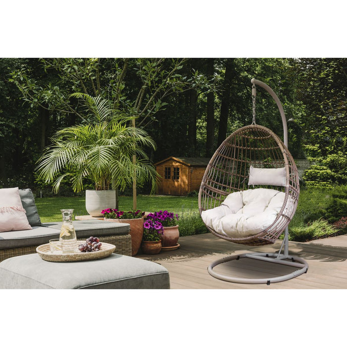 Dellonda Single Swinging Egg Chair with Cushion DG60