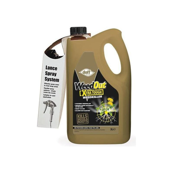 Doff WeedOut Xtra Tough Weedkiller RTU 3 litre DOFF - Town Tools