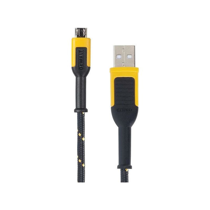 Dewalt Telecoms USB A to USB-Micro Reinforced Charging Cable 1.8m (6ft) DEWALT Telecoms - Town Tools