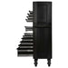 Draper BUNKER 25 Drawer Combined Roller Cabinet and Tool Chest, 72", Black