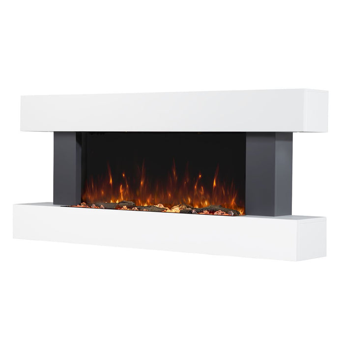 Baridi 46" Wall Mounting 1000W/2000W Electric Fireplace with LED Flame Effects