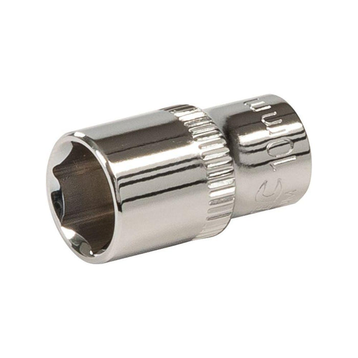 Silverline Socket 1/4" Drive 6pt Metric 10mm Silverline - Town Tools 