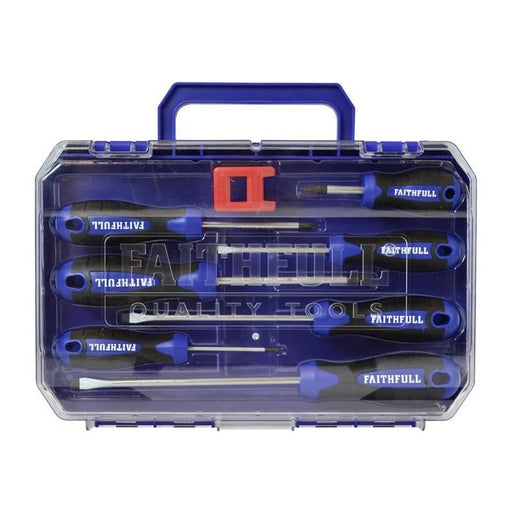 Faithfull Soft Grip Screwdriver Set, 8 Piece Faithfull - Town Tools