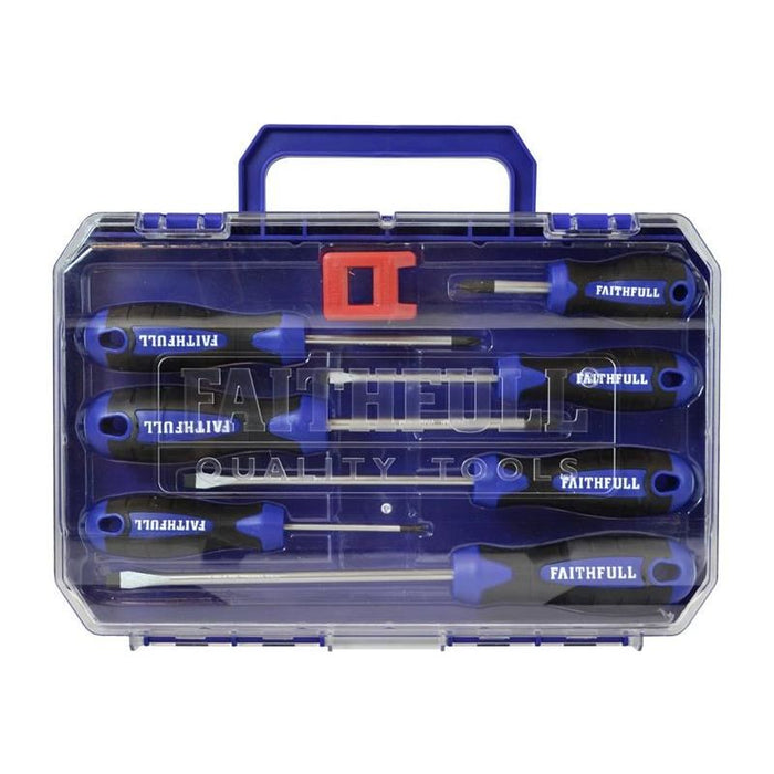 Faithfull Soft Grip Screwdriver Set, 8 Piece Faithfull - Town Tools