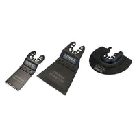 Faithfull Multi-Function Tool Blade Set, 3 Piece