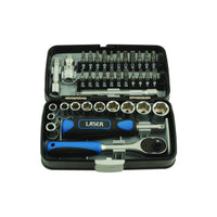 Laser Socket & Bit Set 1/4"D 38pc 5960