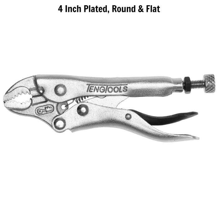 Teng Tools Curved Jaw Power Grip Plier 105mm Teng Tools - Town Tools 