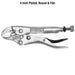 Teng Tools Curved Jaw Power Grip Plier 105mm Teng Tools - Town Tools 