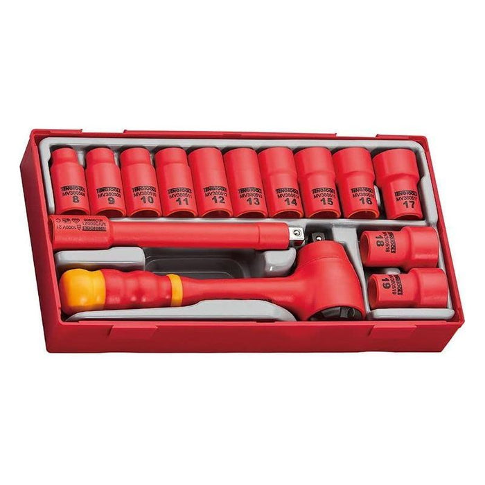 Teng Tools 3/8" Insulated Socket Set TT1 14 Pieces Teng Tools - Town Tools 