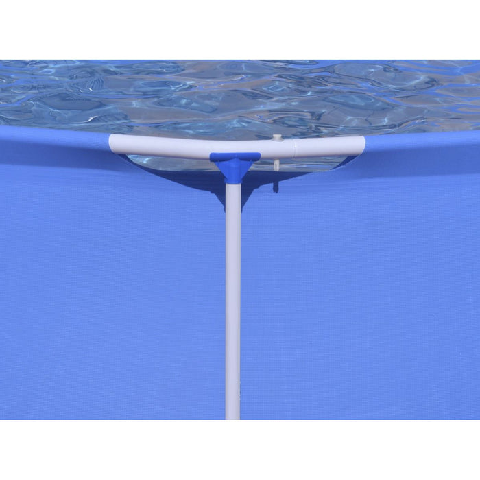 Dellonda Steel Frame Round Swimming Pool & Filter Pump 10ft - Blue DL19