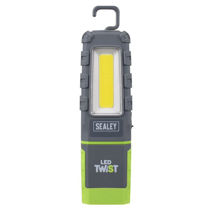 Sealey LED Twist Rechargeable Inspection Light 5W COB & 1W SMD LED601G Sealey - Town Tools 