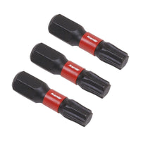Sealey TRX-Star* T30 Impact Power Tool Bits 25mm 3pc AK8220