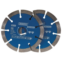 Draper Segmented Diamond Blade, 115mm (Pack of 2) 99794
