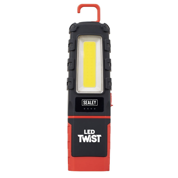 Sealey LED Twist Rechargeable Inspection Light 5W COB & 1W SMD LED601 Sealey - Town Tools 