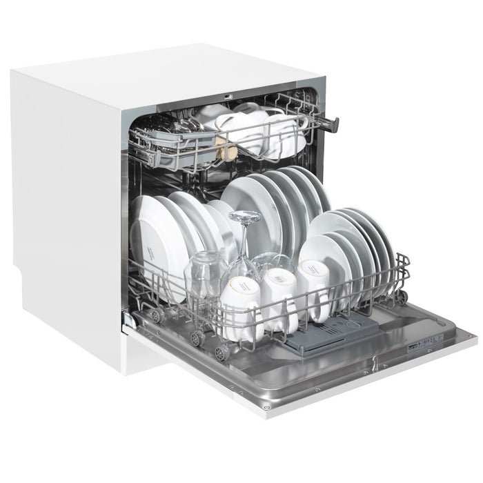 Baridi Tabletop Dishwasher 8 Place Settings 8L Capacity - White DH86 Baridi - Town Tools 