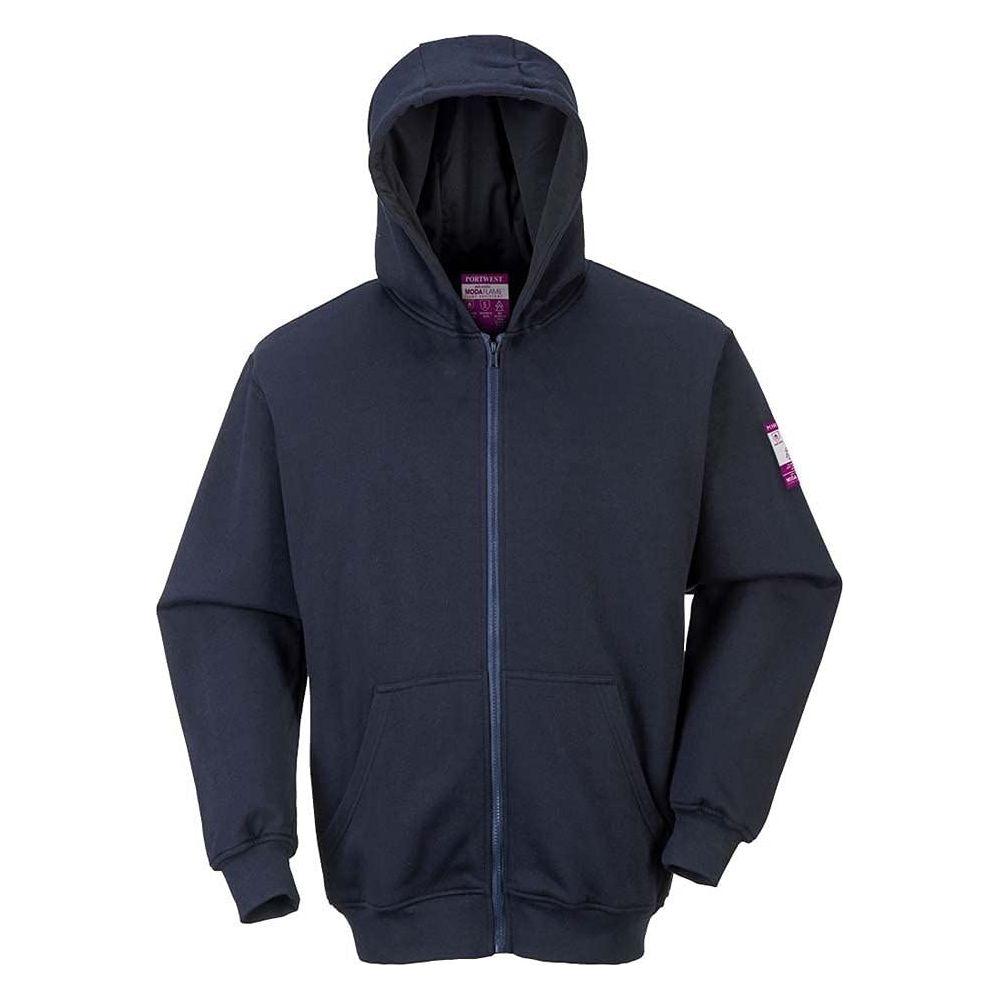 Portwest Fr Zip Front Hooded Sweatshirt M Portwest - Town Tools 
