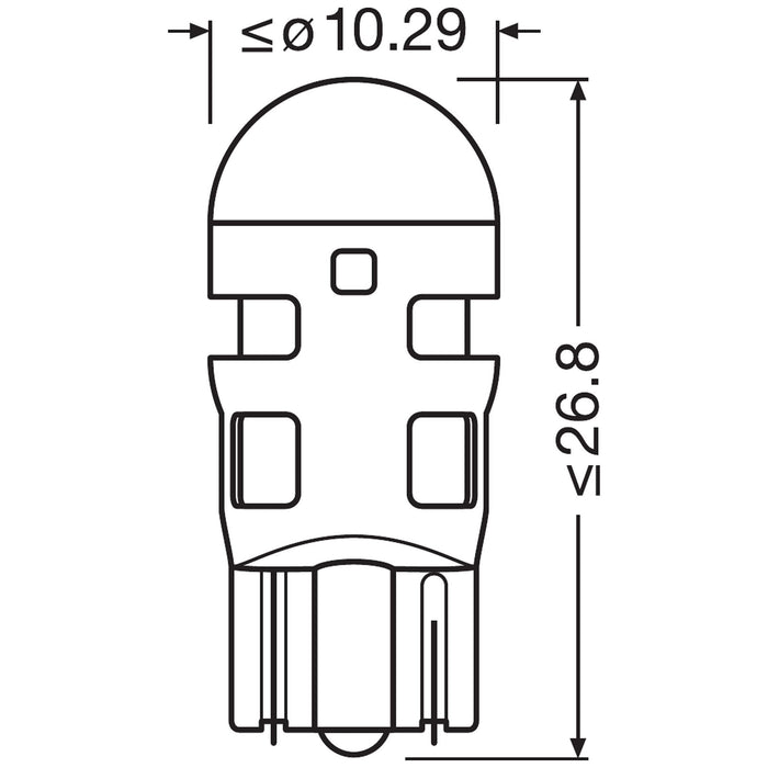 OSRAM LEDriving® SL, W5W, Red, LED signal lamps, Off-road only, non ECE Osram - Town Tools 