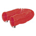 Sealey PU Coiled Air Hose with 1/4"BSP Unions 10m x 6mm AH10C/6 Sealey - Town Tools 