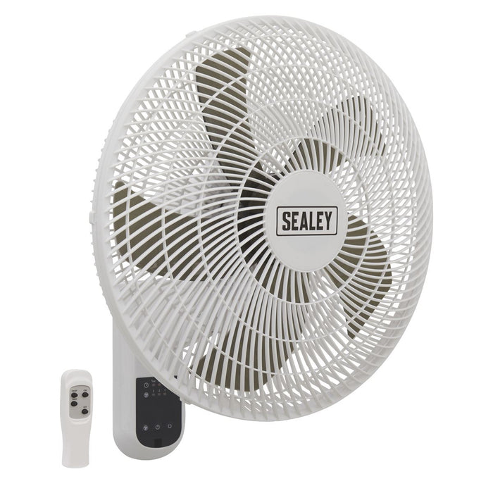 Sealey 3-Speed Wall Fan with Remote Control 18" 230V SWF18WR Sealey - Town Tools 