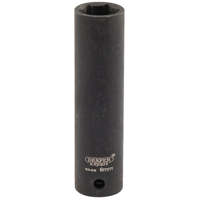 Draper Expert HI-TORQ 6 Point Deep Impact Socket, 1/4" Sq. Dr., 9mm Draper - Town Tools 