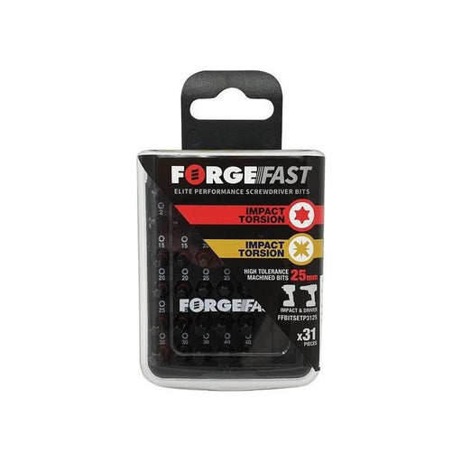 Forgefix ForgeFast PZ/TX Compatible Impact Bit Set, 31 Piece ForgeFix - Town Tools