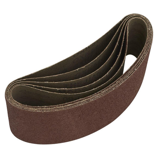Sealey 76 x 457mm Sanding Belt 60Grit - Pack of 5 SB60457 Sealey - Town Tools 